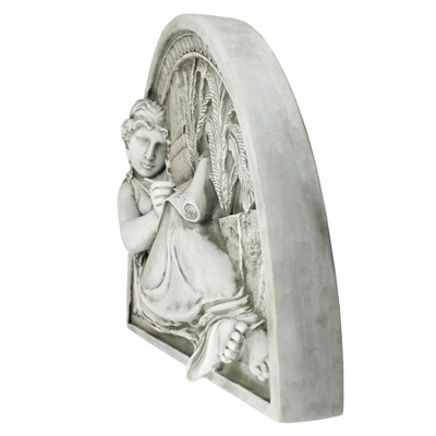 Design Toscano The Little Author Lunette Wall Sculpture 5 Design Toscano The Little Author Lunette Wall Sculpture - Image 3