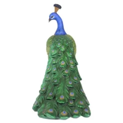 Design Toscano The Regal Peacock Garden Sculpture - Large, Multicolored -Design Toscano GUEST a9546437 ca35 4583 b726 c4027497cdcb