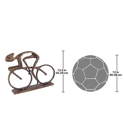 Design Toscano The Champion Cyclist Cast Metal Bike Racer Statue 3 Design Toscano The Champion Cyclist Cast Metal Bike Racer Statue