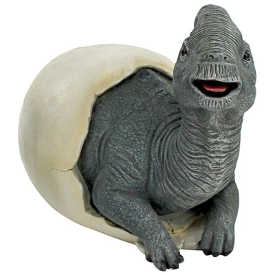 Design Toscano Prehistoric Parasaurolophus Dinosaur Egg Hatchling Garden Statue 9 Design Toscano Prehistoric Parasaurolophus Dinosaur Egg Hatchling Garden Statue - Image 7