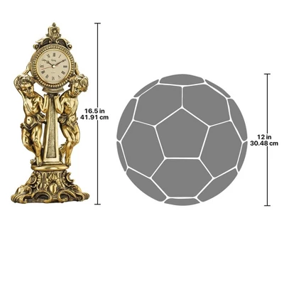Design Toscano Amboise Twin Cherubs Mantel Clock 4 Design Toscano Amboise Twin Cherubs Mantel Clock - Image 2