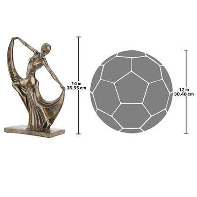 Design Toscano Mistress Of The Dance Art Deco Statue 7 Design Toscano Mistress Of The Dance Art Deco Statue - Image 5