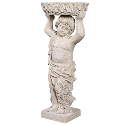Design Toscano Young Bacchus With Basket Planter Garden Statue: Bacchus Left 4 Design Toscano Young Bacchus With Basket Planter Garden Statue: Bacchus Left - Image 2