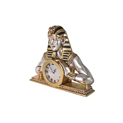Design Toscano Temple Of Heliopolis: Egyptian Mantel Clock Statue 4 Design Toscano Temple Of Heliopolis: Egyptian Mantel Clock Statue - Image 2