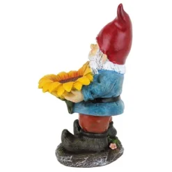 Design Toscano Sunflower Sammy Garden Gnome Statue - Multicolored -Design Toscano GUEST bb0086e8 0730 4deb b88a 8c477f5e5f27