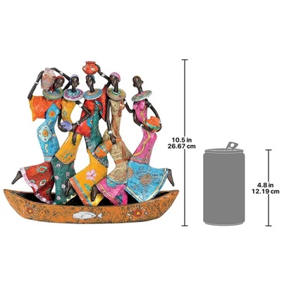 Design Toscano The Maiden Water Carriers Of Ghana Sculpture 8 Design Toscano The Maiden Water Carriers Of Ghana Sculpture - Image 6
