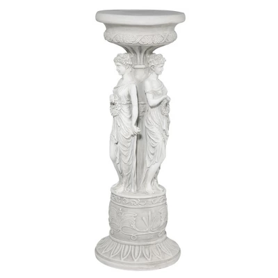 Design Toscano Chatsworth Manor Neoclassical Sculptural Pedestal 5 Design Toscano Chatsworth Manor Neoclassical Sculptural Pedestal - Image 3