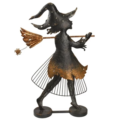 Design Toscano Bewitched Blaise Metal Silhouette Witch Statue 3 Design Toscano Bewitched Blaise Metal Silhouette Witch Statue