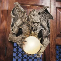 Design Toscano Merciless, The Gargoyle Lighted Wall Sculpture