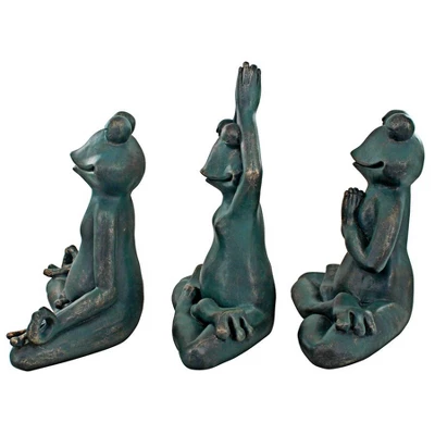 Design Toscano Relax, Renew And Ribbit Zen Garden Frog Statues 6 Design Toscano Relax, Renew And Ribbit Zen Garden Frog Statues - Image 4