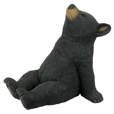 Design Toscano Catching Rays Bear Cub Statue - Black 4 Design Toscano Catching Rays Bear Cub Statue - Black - Image 2