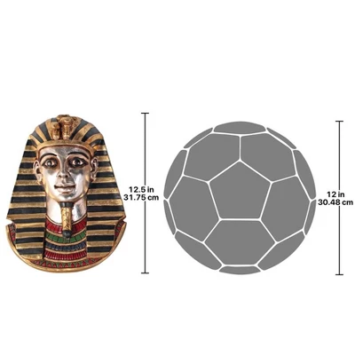 Design Toscano Tutankhamen Egyptian Wall Sculpture 4 Design Toscano Tutankhamen Egyptian Wall Sculpture - Image 2