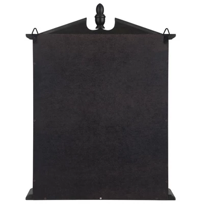 Design Toscano Amesbury Manor Hardwood Wall Curio Cabinet: Ebony Black Finish 5 Design Toscano Amesbury Manor Hardwood Wall Curio Cabinet: Ebony Black Finish - Image 3