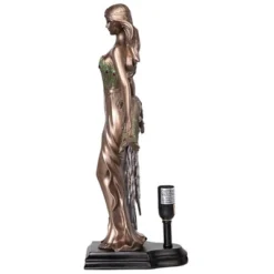 Design Toscano Peacock Priestess Tiffany-Style Stained Glass Illuminated Sculpture -Design Toscano GUEST cbd798d2 ca33 445a 97cf 60f9c9688e5f