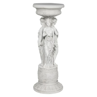 Design Toscano Chatsworth Manor Neoclassical Sculptural Pedestal 6 Design Toscano Chatsworth Manor Neoclassical Sculptural Pedestal - Image 4