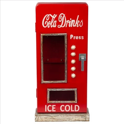 Design Toscano Retro 1950s Cold Drink Soda Pop Machine Key Cabinet 5 Design Toscano Retro 1950s Cold Drink Soda Pop Machine Key Cabinet - Image 3