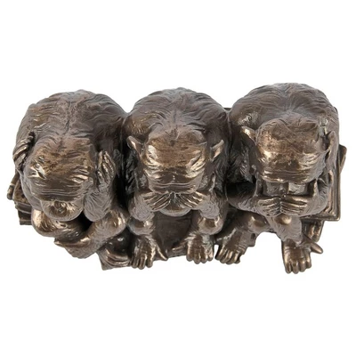 Design Toscano The Hear-No, See-No, Speak-No Evil Monkeys Statue 6 Design Toscano The Hear-No, See-No, Speak-No Evil Monkeys Statue - Image 4