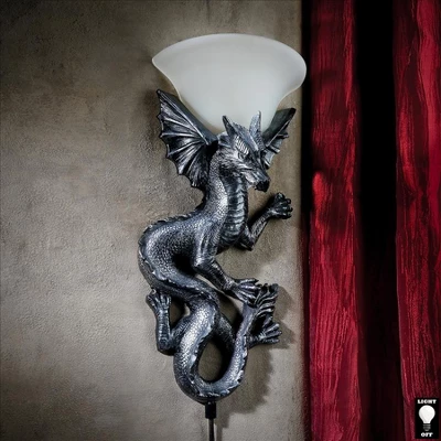 Design Toscano Heraldic Dragon Of Ravenscraig Castle Illuminated Wall Sculptures: Set Of Two 10 Design Toscano Heraldic Dragon Of Ravenscraig Castle Illuminated Wall Sculptures: Set Of Two - Image 8