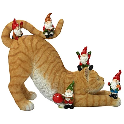 Design Toscano Catatonic Gnome Feline Frenzy Statue 7 Design Toscano Catatonic Gnome Feline Frenzy Statue - Image 5