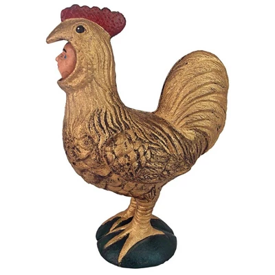 Design Toscano Canterbury Tales Chanticleer Rooster Cast Iron Mechanical Bank 5 Design Toscano Canterbury Tales Chanticleer Rooster Cast Iron Mechanical Bank - Image 3