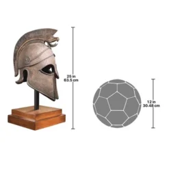 Design Toscano Macedonian Battle Helmet Museum Sculpture -Design Toscano GUEST d394341d 74ba 4754 a63f 984e61549871