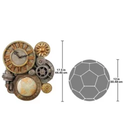 Design Toscano Gears Of Time Sculptural Wall Clock: Medium -Design Toscano GUEST d58a898b 6173 4538 80af a64ea49ce998