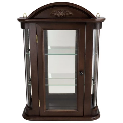 Design Toscano Rosedale Hardwood Wall Curio Cabinet: Ebony Black Finish 9 Design Toscano Rosedale Hardwood Wall Curio Cabinet: Ebony Black Finish - Image 7
