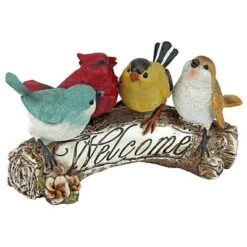 Design Toscano Birdy Welcome Statue - Multicolored -Design Toscano GUEST d6723b3d 5308 444a 94ac a05533e5da5c