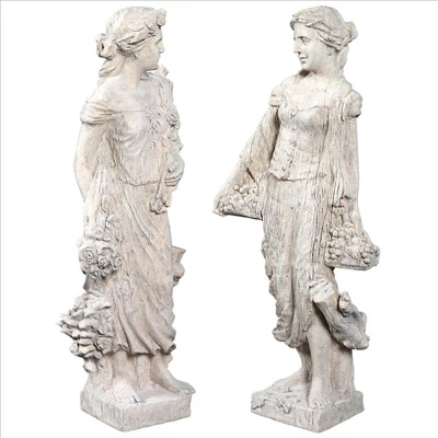 Design Toscano Flora And Proserpina, Goddesses Of Growth Garden Statues: Set Of Two 4 Design Toscano Flora And Proserpina, Goddesses Of Growth Garden Statues: Set Of Two - Image 2