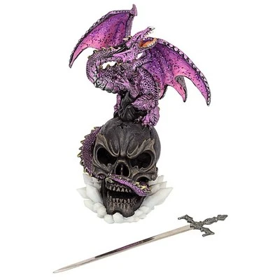 Design Toscano Savage Sabre Gothic Dragon Statue 6 Design Toscano Savage Sabre Gothic Dragon Statue - Image 4