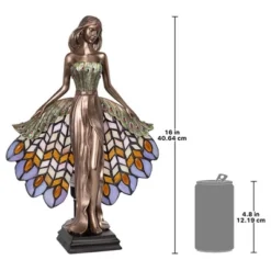 Design Toscano Peacock Priestess Tiffany-Style Stained Glass Illuminated Sculpture -Design Toscano GUEST d97d4e60 2873 4f44 8d36 cfcec1f66aeb