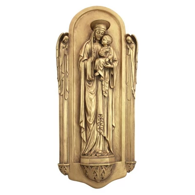 Design Toscano Il Virgin Benedetto Di Turin Wall Sculpture 3 Design Toscano Il Virgin Benedetto Di Turin Wall Sculpture