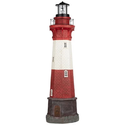 Design Toscano Coastal Shoal Lighthouse Solar Beacon Statue 9 Design Toscano Coastal Shoal Lighthouse Solar Beacon Statue - Image 7