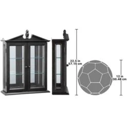 Design Toscano Amesbury Manor Hardwood Wall Curio Cabinet: Ebony Black Finish 12 Design Toscano Amesbury Manor Hardwood Wall Curio Cabinet: Ebony Black Finish -Design Toscano GUEST dce7b05b 7343 4fba 96eb c56ae53759e8