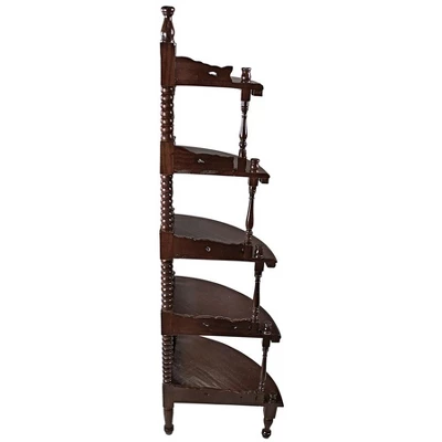 Design Toscano Five-tiered Edwardian Corner Shelf 6 Design Toscano Five-tiered Edwardian Corner Shelf - Image 4