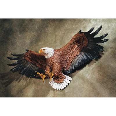 Design Toscano Freedom's Pride American Eagle Wall Sculpture - Large, Multicolored 3 Design Toscano Freedom's Pride American Eagle Wall Sculpture - Large, Multicolored