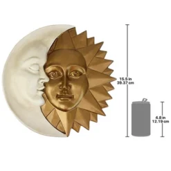 Design Toscano Celestial Harmony: Sun And Moon Wall Sculpture -Design Toscano GUEST e03399c5 87fb 46e3 9f6b f6057eea88d5