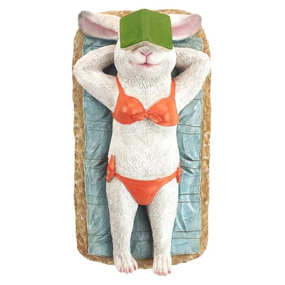 Design Toscano Beach Bunny Soaking Up Some Rays Rabbit Garden Statue 7 Design Toscano Beach Bunny Soaking Up Some Rays Rabbit Garden Statue - Image 5