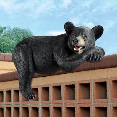 Design Toscano Lemont The Lovable Lounger Black Bear Statue 4 Design Toscano Lemont The Lovable Lounger Black Bear Statue - Image 2