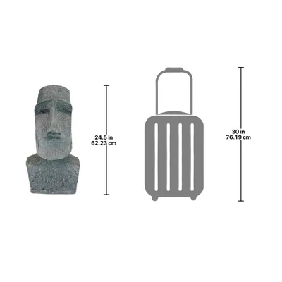 Design Toscano Easter Island Ahu Akivi Moai Monolith Statue: Large 9 Design Toscano Easter Island Ahu Akivi Moai Monolith Statue: Large - Image 7