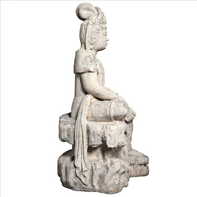Design Toscano The Resting Goddess Guan-Yin Garden Statue 7 Design Toscano The Resting Goddess Guan-Yin Garden Statue - Image 5