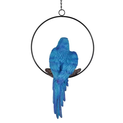 Design Toscano Polly In Paradise Parrot On Ring Perch: Medium 6 Design Toscano Polly In Paradise Parrot On Ring Perch: Medium - Image 4
