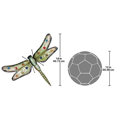 Design Toscano Oversized Dragonfly Metal Wall Sculpture 3 Design Toscano Oversized Dragonfly Metal Wall Sculpture