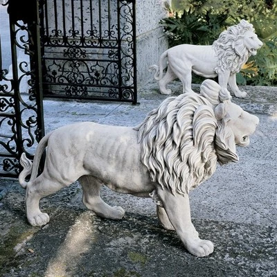 Design Toscano Regal Lion Sentinel Of Grisham Manor Statue: Right Foot Forward 7 Design Toscano Regal Lion Sentinel Of Grisham Manor Statue: Right Foot Forward - Image 5