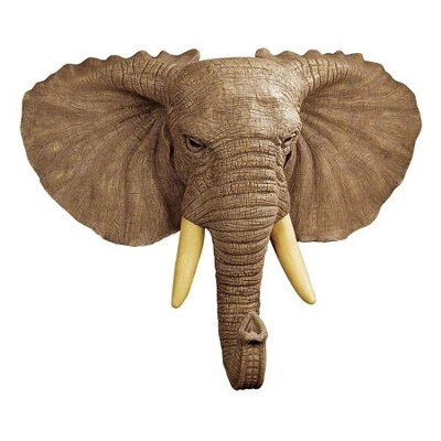 Design Toscano Lord Earl Houghton's Elephant Wall Sculpture 3 Design Toscano Lord Earl Houghton's Elephant Wall Sculpture