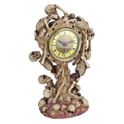 Design Toscano Skeleton Crew Sculptural Mantel Clock 3 Design Toscano Skeleton Crew Sculptural Mantel Clock