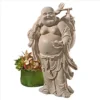 Design Toscano Wandering Happy Hotei Buddha Statue