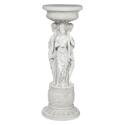 Design Toscano Chatsworth Manor Neoclassical Sculptural Pedestal 3 Design Toscano Chatsworth Manor Neoclassical Sculptural Pedestal