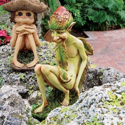 Design Toscano Theodor, The Garden Troll Sculpture - Multicolored 3 Design Toscano Theodor, The Garden Troll Sculpture - Multicolored