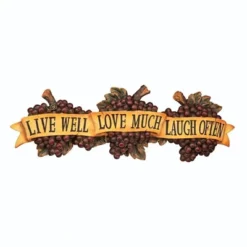 Design Toscano Live-Love-Laugh Wall Sculpture -Design Toscano GUEST f7051112 f8b9 45d1 a79e e92c5d8bbc05